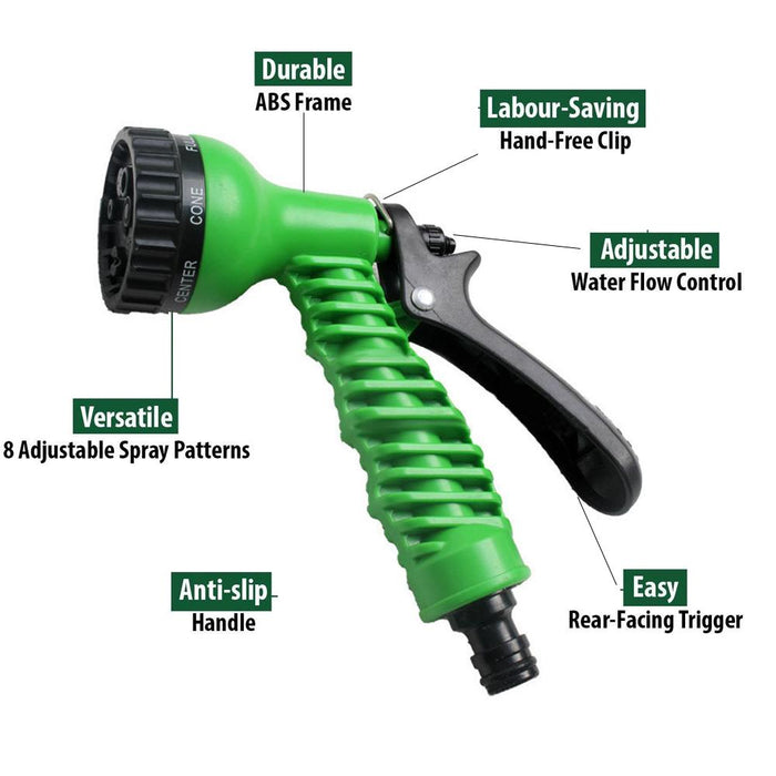 Plastic Garden Hose Nozzle Water Spray Gun Connector Tap Adapter Set by Your Brand
