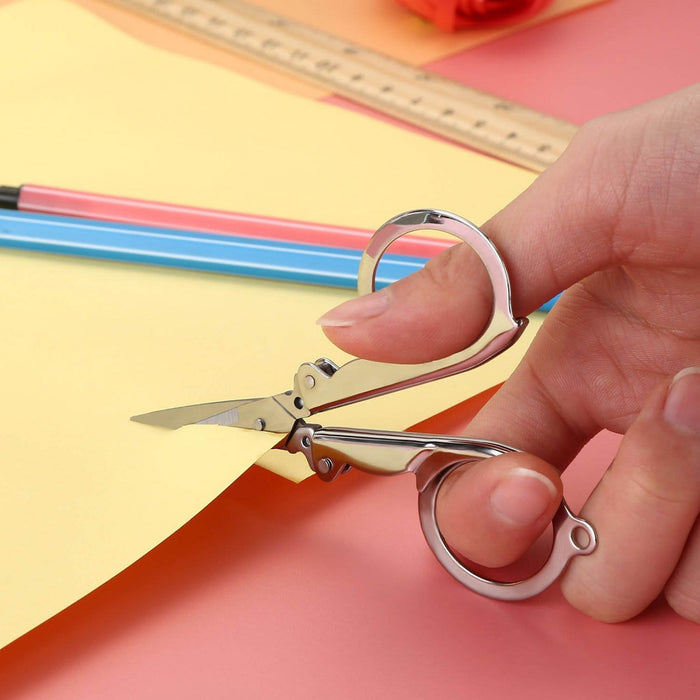 Folding Scissor 3.5inch used crafting and cutting purposes for children’s and adults by Your Brand
