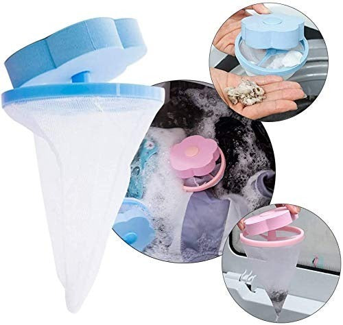 Washing Machine Floating Filter Lint Mesh Bag Net Pouch Hair / Lint Catcher by Your Brand