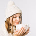 Cap for Winter Woolen Knitted Black Inside Fur Caps by Your Brand