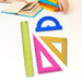 4-Piece Geometry Set, Triangle Ruler Protractor Straight Ruler by Your Brand