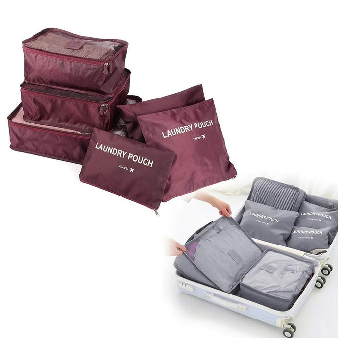 Cloth Organizer Pouch Laundry Zipper Bags (6 pcs) by Your Brand