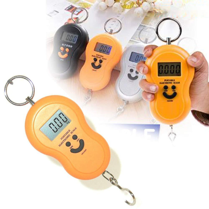 Handy digital scale with easy readability.