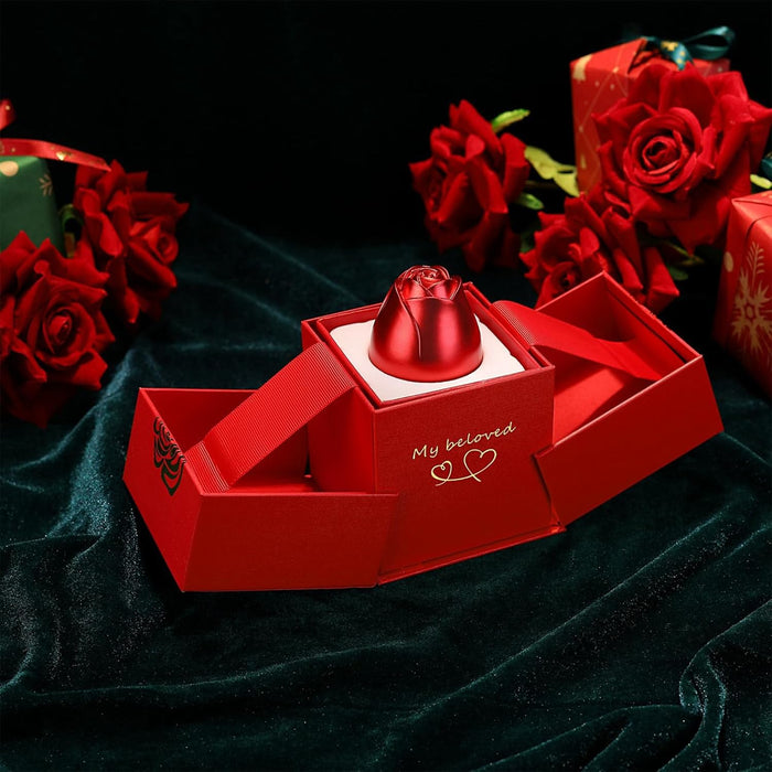 Christmas Gifts for Women Rose Ring Box Jewellery Box by Your Brand