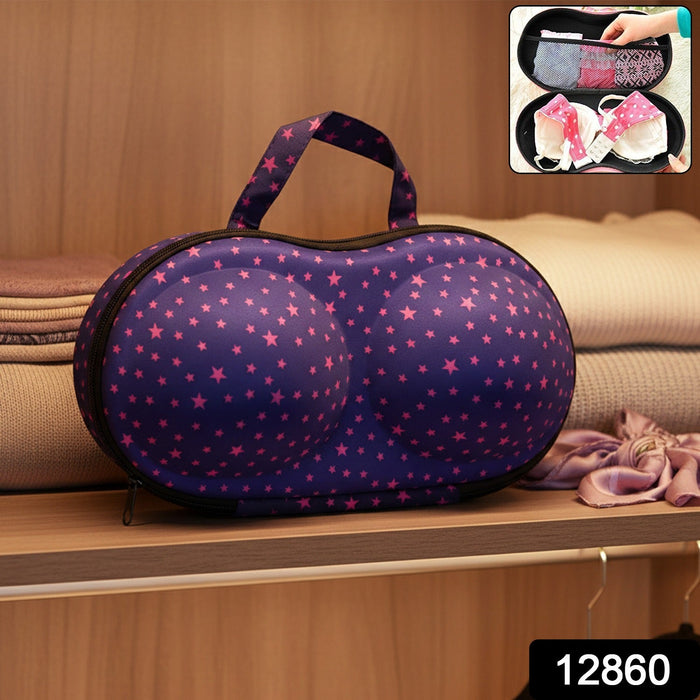 Premium Hard-Shell Bra & Lingerie Storage Travel Case (1 Pc) by Your Brand