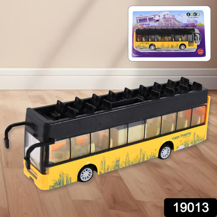 Die-cast Alloy London Long Bus Double Decker Sightseeing Bus by Your Brand