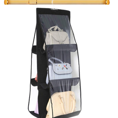 Foldable Handbag Storage 6 Pocket Organizer for home