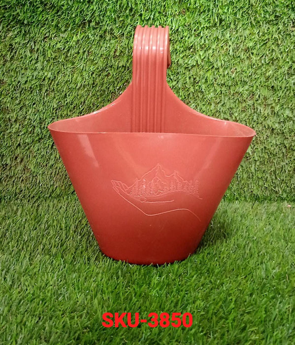 Plastic Hanging Planter Pot, Multicolour, by Your Brand