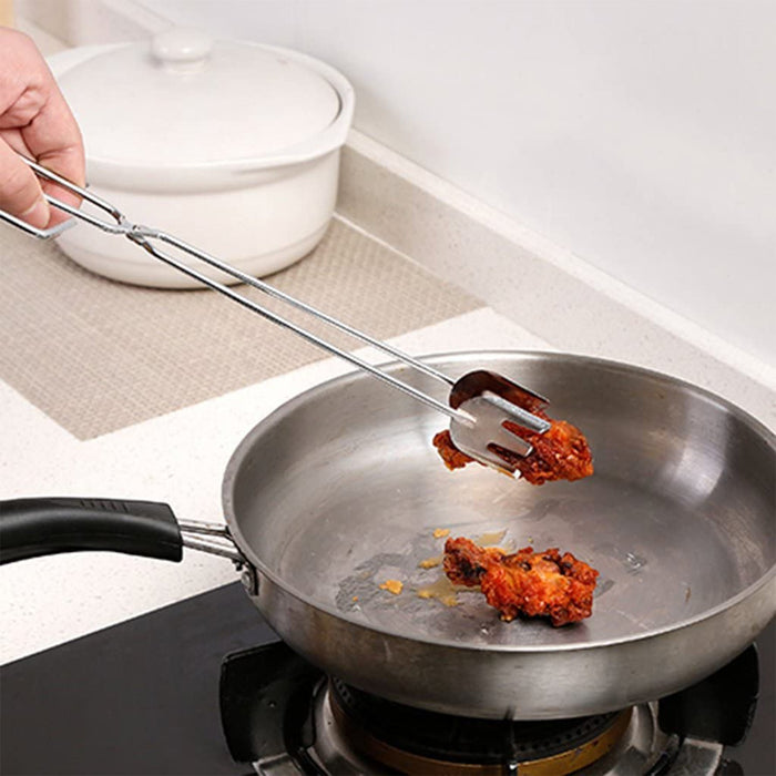 31cm Multi-Functional Metal BBQ Tongs for Serving (Clamp, Durable) by Your Brand