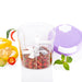 Compact and effective chopper with a 600ML capacity for food preparation