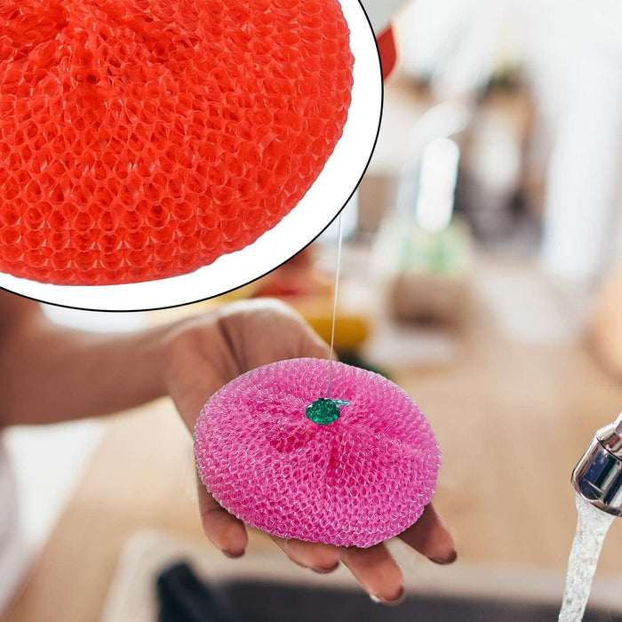 Plastic Scrubber Round Nylon Scrubbers (Pack of 12) by Your Brand
