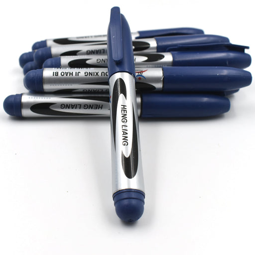 10Pc Permanent Blue Marker and pen used in studies by Your Brand