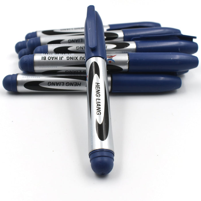 10Pc Permanent Blue Marker and pen used in studies by Your Brand