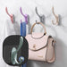 Self-adhesive wall hook, plastic, simple installation.