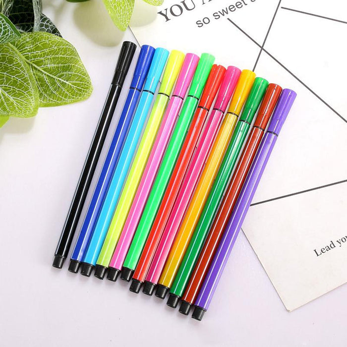 Minions Sketch Pen Set with Attractive Designed Case (Pack of 12) by Your Brand
