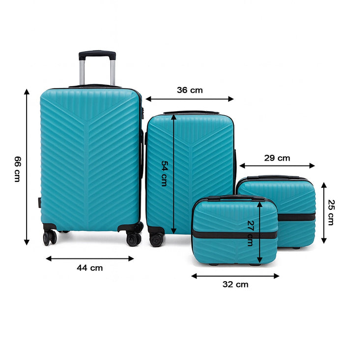 4-in-1 Luggage Set – Durable and Stylish Hard Shell Suitcase Set by Your Brand