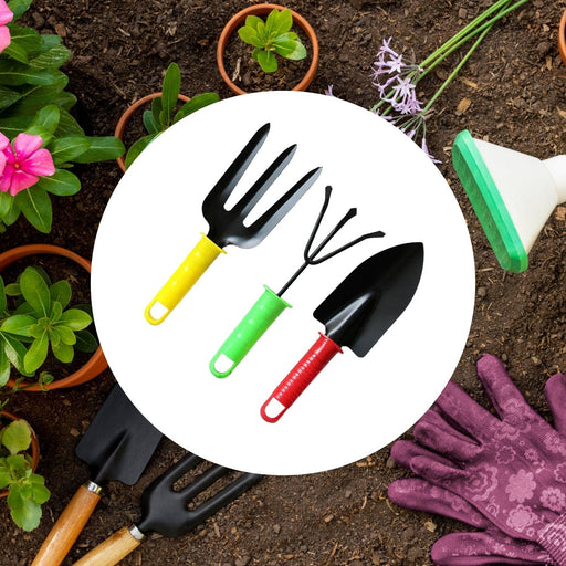 Colorfull Garden Tool Set Set of 3Pc by Your Brand