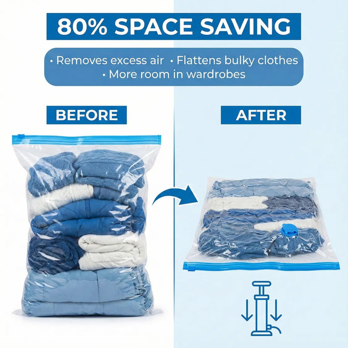 Vacuum Storage Bags, Compression Bags (5 Pcs Set) by Your Brand