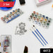 Paint by Number Kits 2 Set 21 Number Color, 6 paint brushes (2 Set) by Your Brand