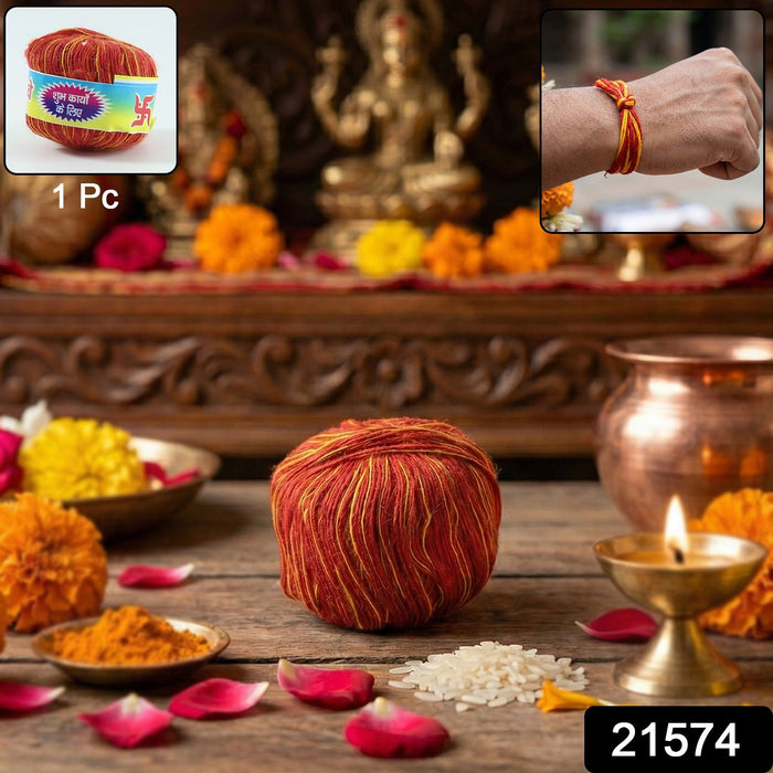 Pooja Kalawa Moli Sacred Cotton Thread (1 Pc) by Your Brand