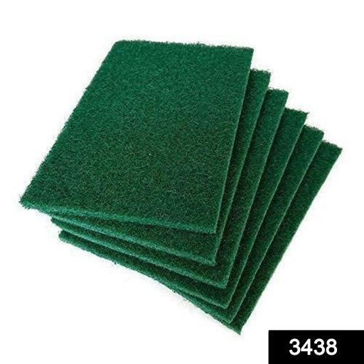 Scrub Sponge Cleaning Pads Aqua Green (Pack Of 6) by Your Brand
