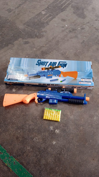 Shot Air Gun Toy with Scope and 8 Soft Foam Bullets Set by Your Brand