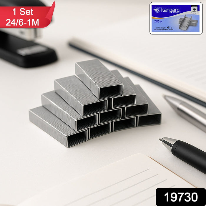 Kangaro 24/6-1M High-Quality Staples – Durable Steel Pins by Your Brand