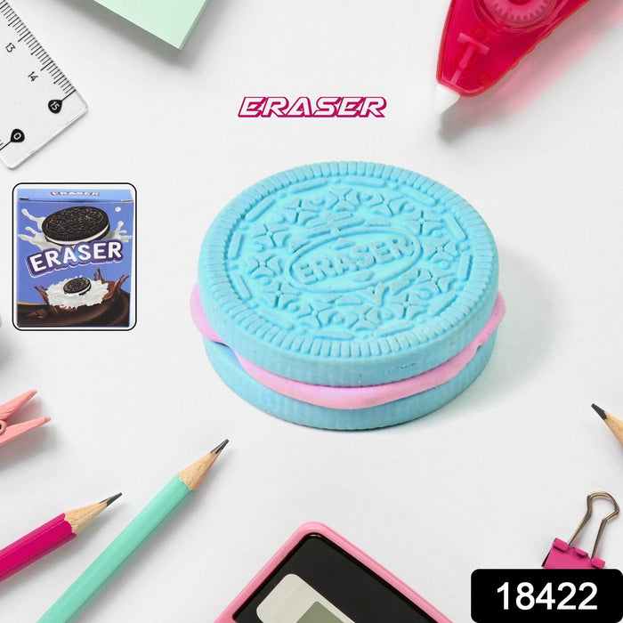 Biscuit Shape Eraser Unique Designs & Patterns (1 Pc) by Your Brand