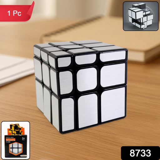Mirror Cube – 3x3 Puzzle Cube with Reflective Silver Surfaces by Your Brand