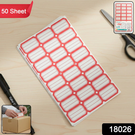 50 Sheets Self-Adhesive Label Stickers by Your Brand