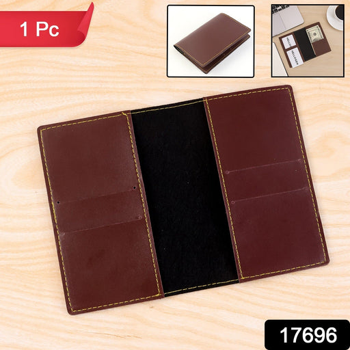 PU Leather Multipurpose Card Holder & Slim Travel Wallet (1 Pc) by Your Brand
