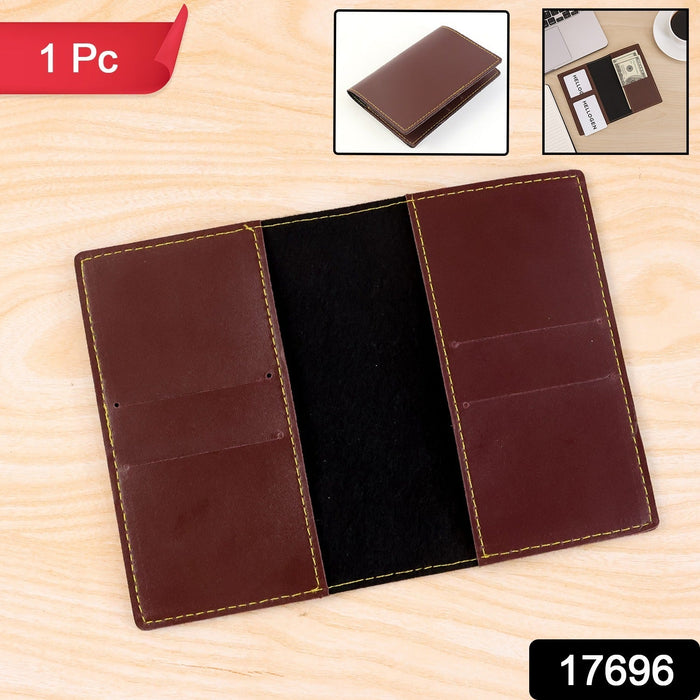 PU Leather Multipurpose Card Holder & Slim Travel Wallet (1 Pc) by Your Brand