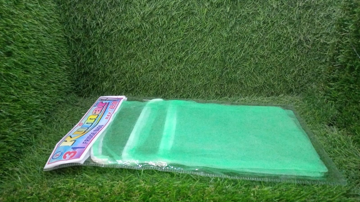 Fridge Bags for Fruits and Vegetables with Zip Net (Multicolour) by Your Brand