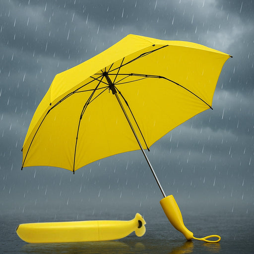 Stylish Banana Shaped Mini Foldable Umbrella by Your Brand
