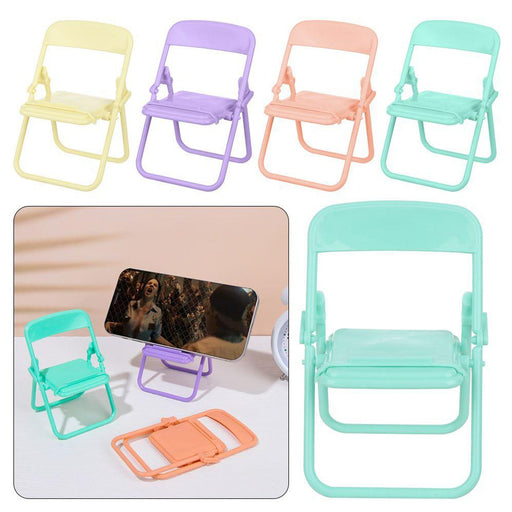 Chair-Shaped Mobile Stand – Stylish Phone Holder for Home & Office Use (1 Pc) by Your Brand