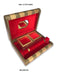 Wooden jewellery organizer box with dividers for accessories women gift India