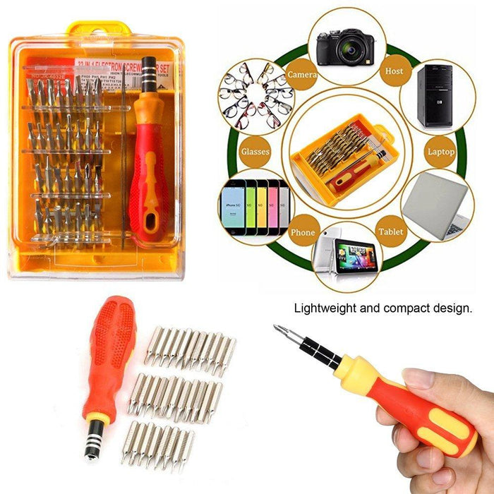 Screwdriver Set 32 in 1 with Magnetic Holder by Your Brand