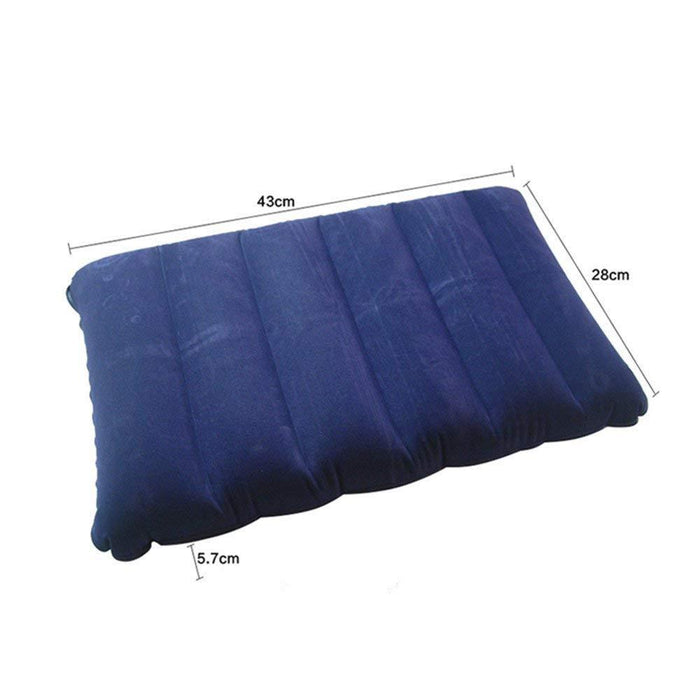 Velvet Air Inflatable Travel Pillow (Blue) by Your Brand