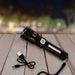 Led Torch High Lumens Fast Charging Flashlight / Torch with Far & Near Zoom (1 Pc) by Your Brand