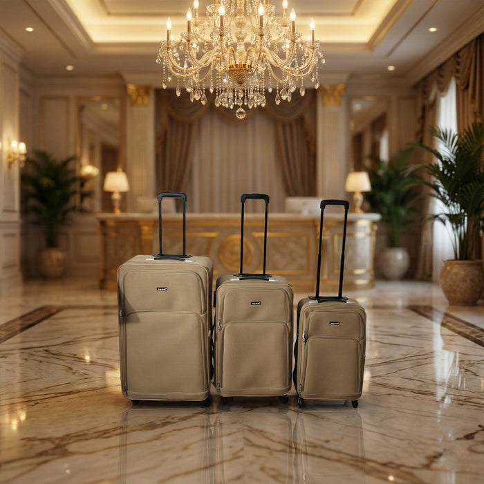 3 In 1 Soft side Trolley Luggage Set 3 Piece by Your Brand