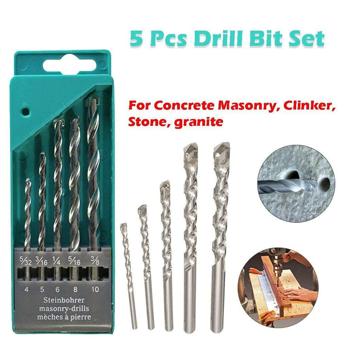 Metal Drill Bit Set (Multicolor, 5-Piece) by Your Brand