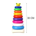 Plastic Baby Kids Teddy Stacking Ring Jumbo Stack Up Educational Toy 9pc by Your Brand