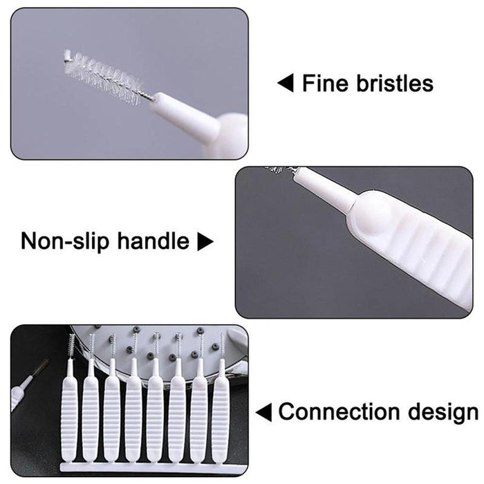 10-Piece Multifunctional Reusable Anti-Clog Shower Nozzle Brush by Your Brand