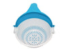 Handle-equipped bowl and strainer for convenient fruit and vegetable washing.