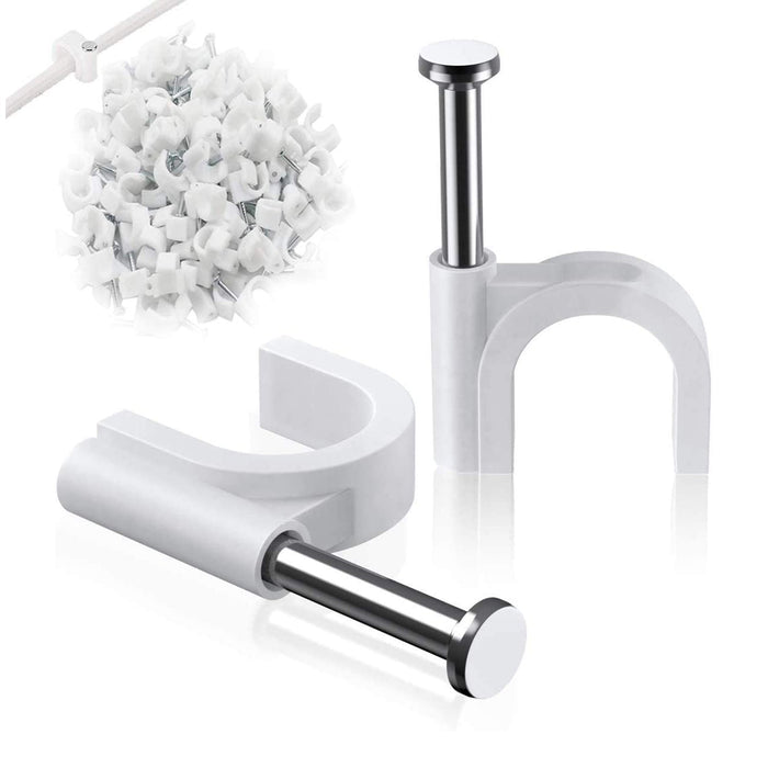 100 Pc 6MM Cable Clips for Securing Wires on Walls by Your Brand