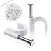 100 Pc 6MM Cable Clips for Securing Wires on Walls by Your Brand