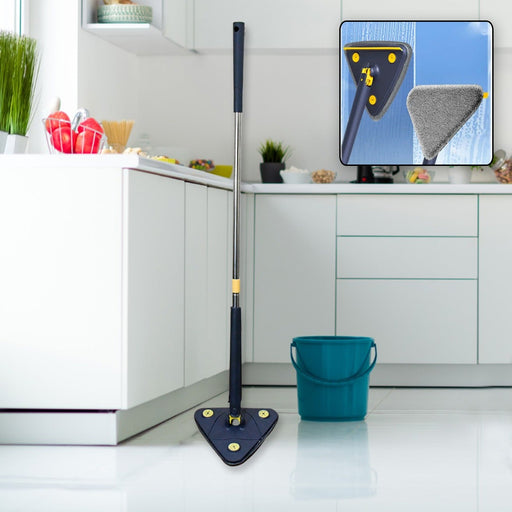 Rotatable Adjustable Triangle Cleaning Mop Triangle Mop with Long Handle(1 Pc) by Your Brand