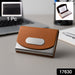 Leather & Stainless-Steel Business Card Holder (1 Pc) by Your Brand