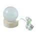 Wooden base LED crystal decor light