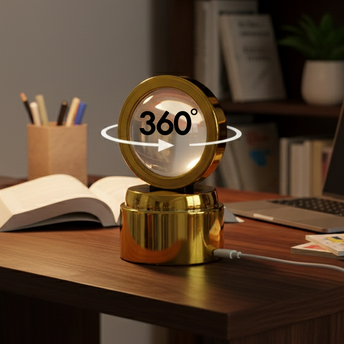 Bajrang Bali 3D Crystal Ball Night Light with LED Illumination (1 Pc) by Your Brand